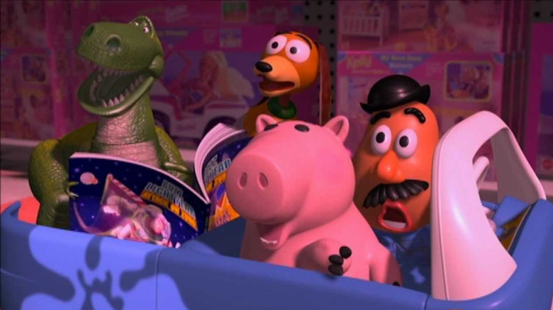 Toys takes a joyride in  Toy Story 2 (1999)