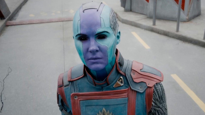 Karen Gillan as Nebula in Guardians of the Galaxy Vol. 3