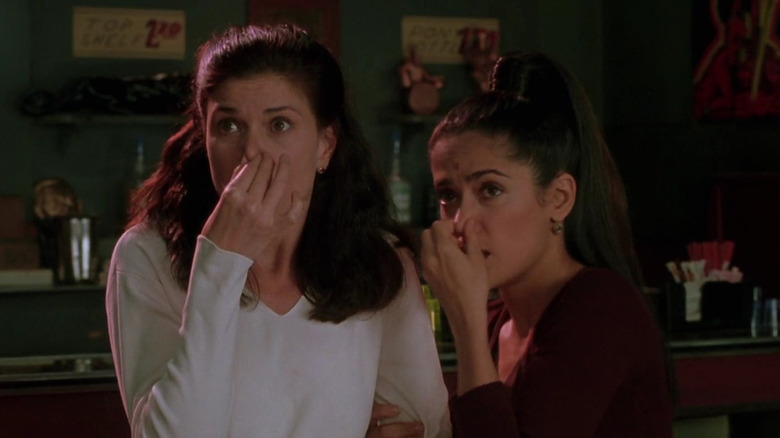 Bethani and Serendipity connecting their noses in the doctrine