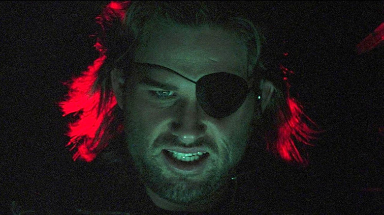 Snake Plissken wearing an eyepatch in Escape From New York