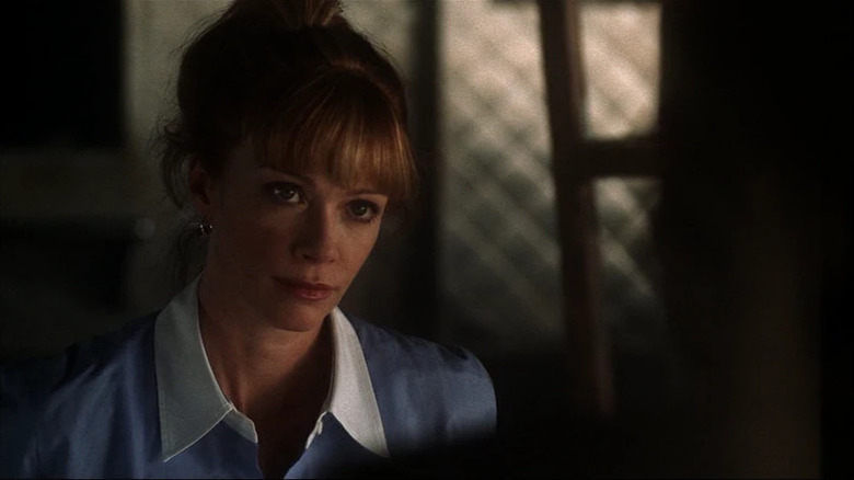 Lauren Holly's Jenny Shepard wearing her hair up on NCIS