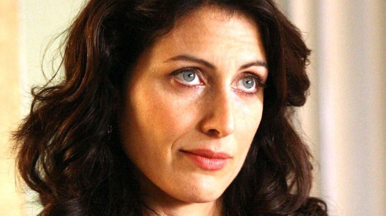 Lisa Edelstein is on the verge of an eyeroll as Lisa Cuddy in House