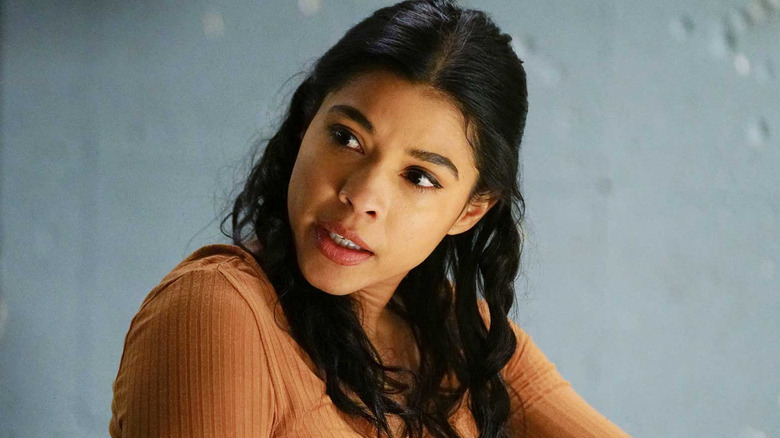 Vanessa Rojas (Lessith Chavez) looks at the lack of certification during the appearance of a guest on Chicago Fire