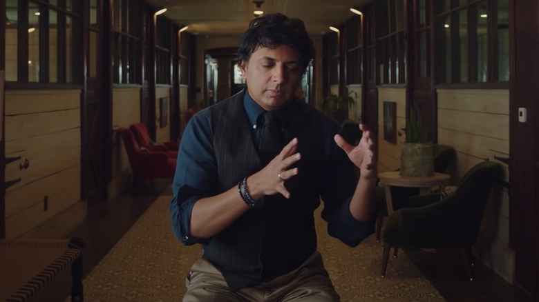 Director M. Night Shyamalan in a featurette video for "Old"