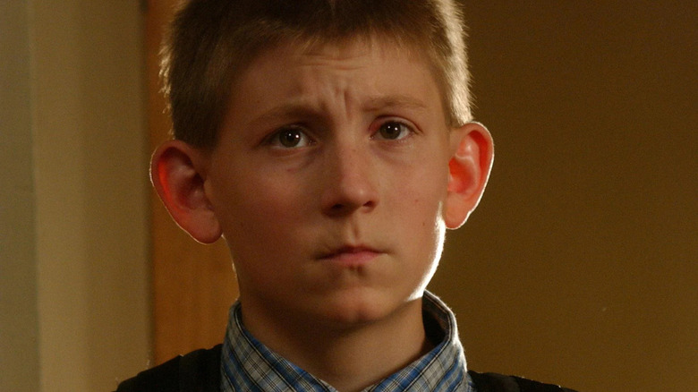 Erik Per Sullivan's Dewey looking concerned on Malcolm in the Middle