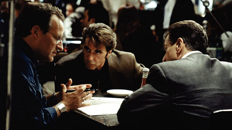 Michael Mann, Al Pacino, and Robert DeNiro in Heat