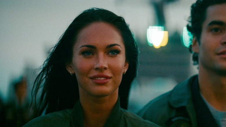 Mikaela smiling in Transformers: Revenge of the Fallen