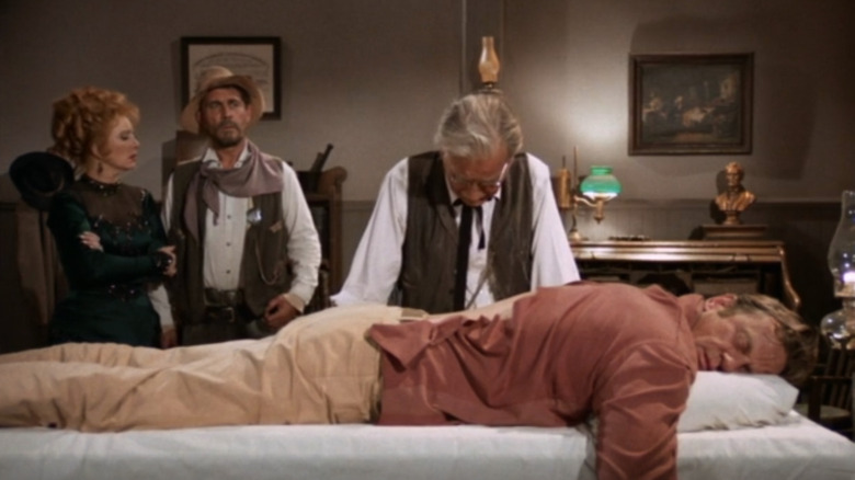 Kitty, Festus, Doc and Marshal Dillon in Gunsmoke