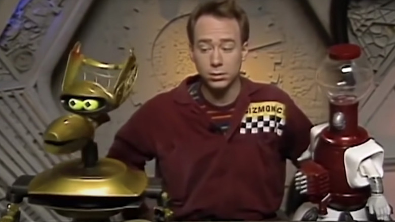 Joel with robots