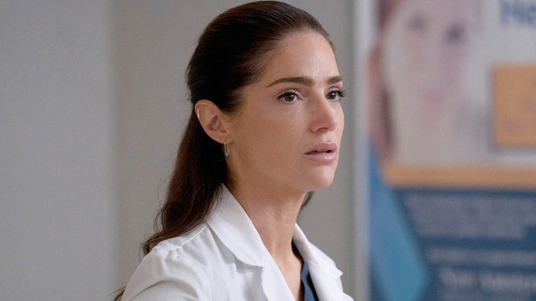Dr. Laura Bloom looking upset on New Amsterdam
