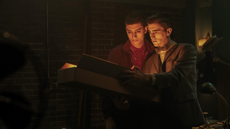 Edwin Payne and Charles Rowland discover a mysterious package in Dead Boy Detectives