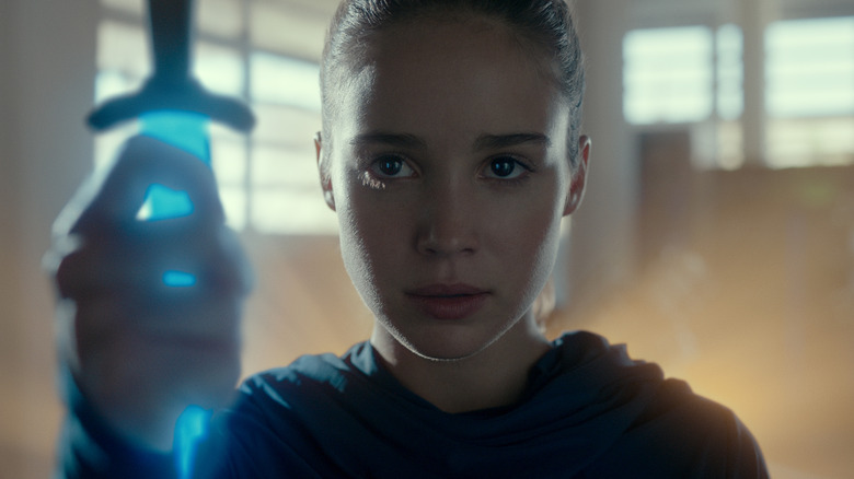 Alba Baptista as Ava Silva in Warrior Nun