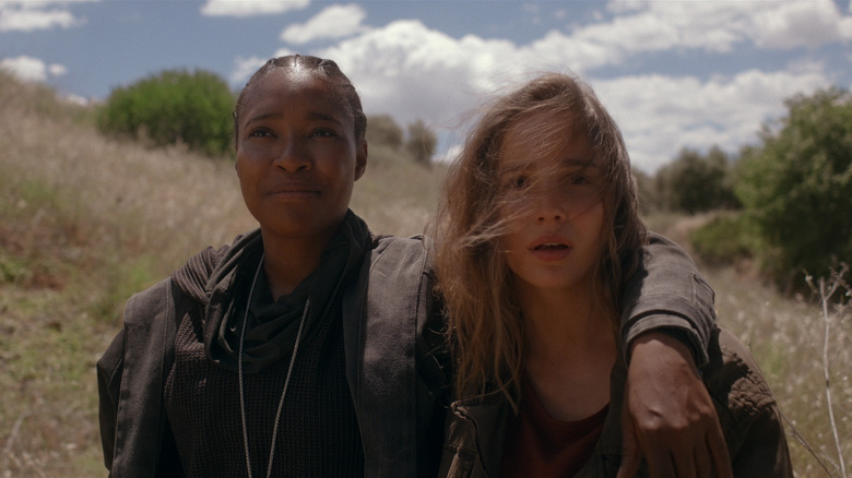 Toya Turner and Alba Baptista in Warrior Nun