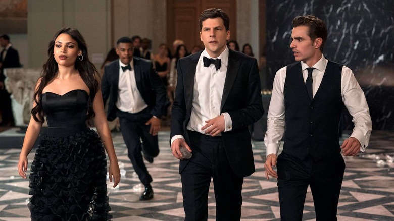 June Atlas and Jack in formal wear at the Vanderberg gala in Now You See Me: Now You Don't