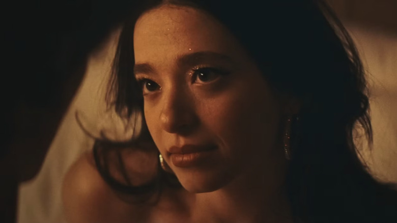 A closeup of Mikey Madison as Ani in Anora