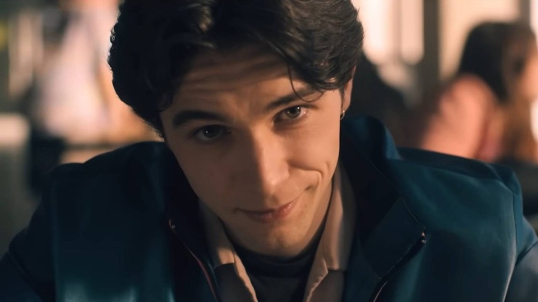 Simon (Mark McKenna) smirking on One of Us Is Lying