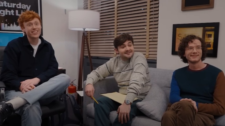 Ben, John, and Martin in their office on Saturday Night Live