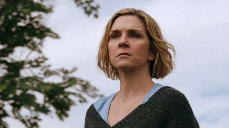 Carol standing outdoors in Pluribus