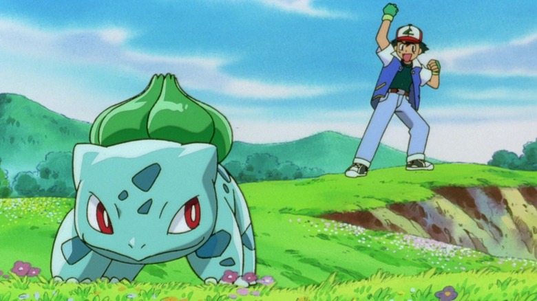 Ash and Bulbasaur in Pokémon: The First Movie