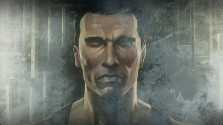 Dutch frozen on board a Yautja ship in Predator: Killer of Killers