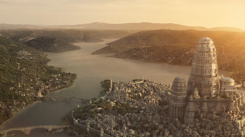 An aerial view of Tar Valon