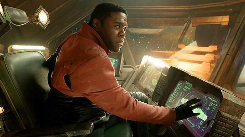 The almost piloting of a spacecraft from Sam Richardson in Star Trek: Section 31