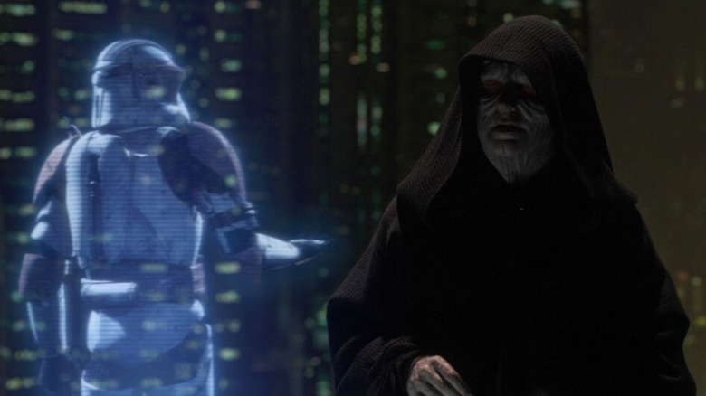 Ian McDiarmid as Palpatine executing Order 66 in Revenge of the Sith