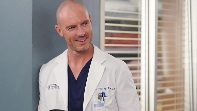 Cormac smiling in the hallway on Grey's Anatomy