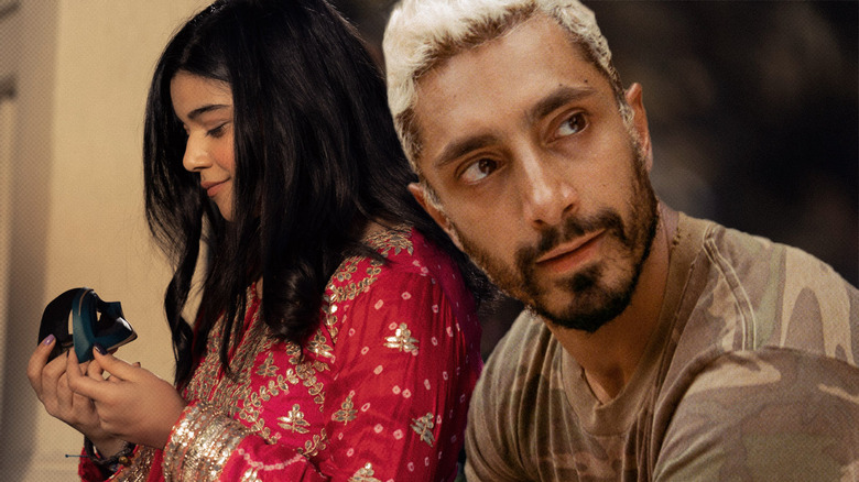Iman Vellani as Ms. Marvel and Riz Ahmed in Sound of Metal