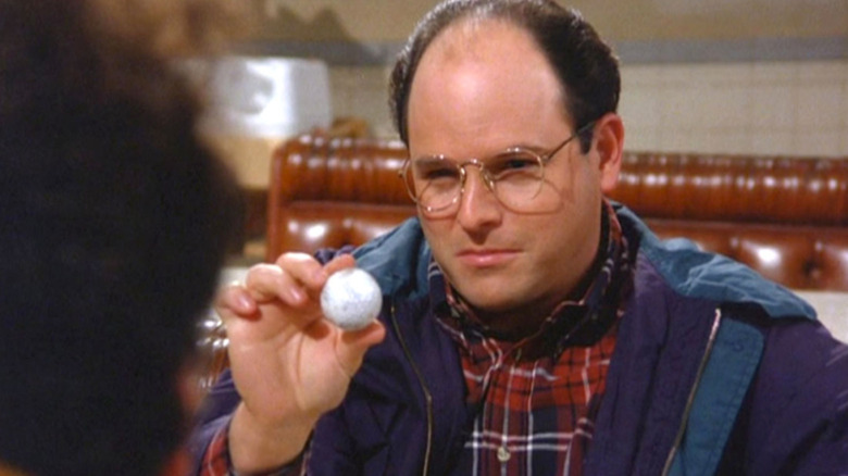 George Costanza at dinner.