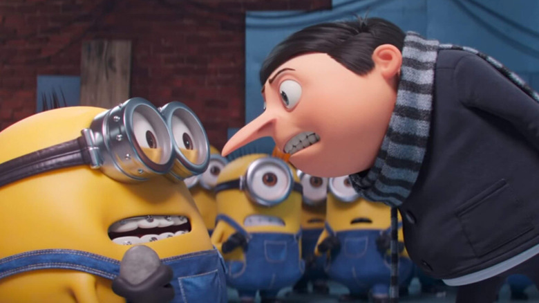 Gru and his Minions in Minions: The Rise of Gru