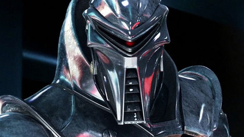 Close-up of Cylon in Battlestar Galactica