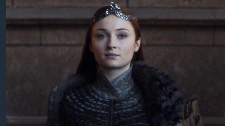 Sansa Stark (Sophie Turner) is crowned the Queen in the North in the series finale of "Game of Thrones"