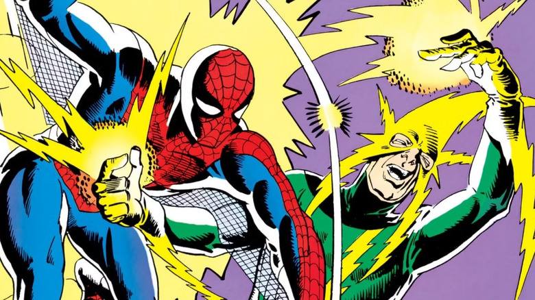 Spider-Man vs Electro in Amazing Spider-Man #9