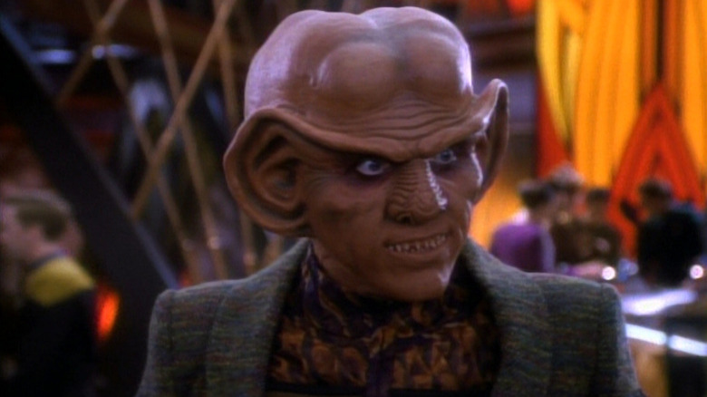 Quark in his bar on Star Trek: Deep Space Nine