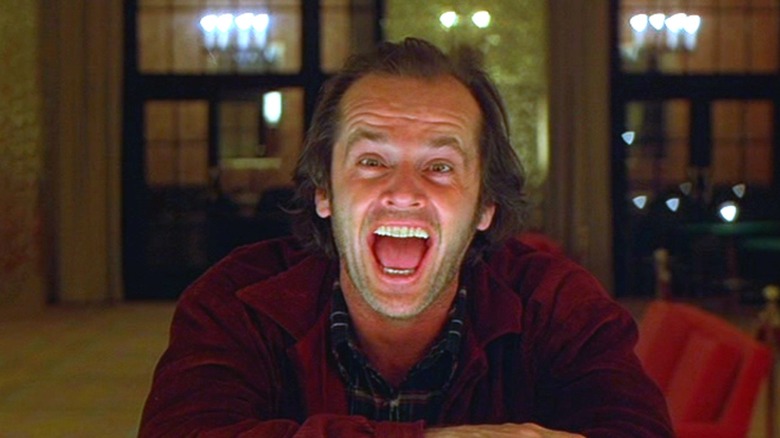 Jack Nicholson looking unhinged in The Shining