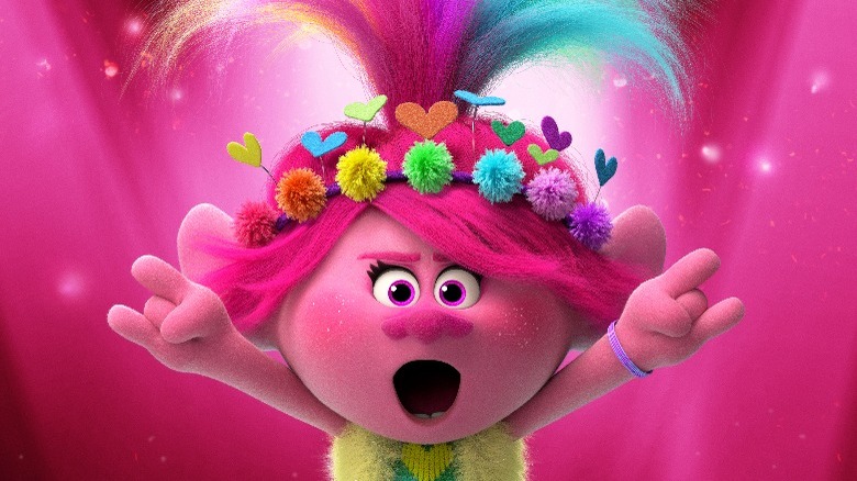 Pink troll rocks out