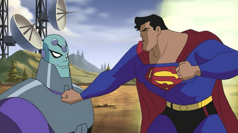 Superman and Brainiac in Superman: The Animated Series