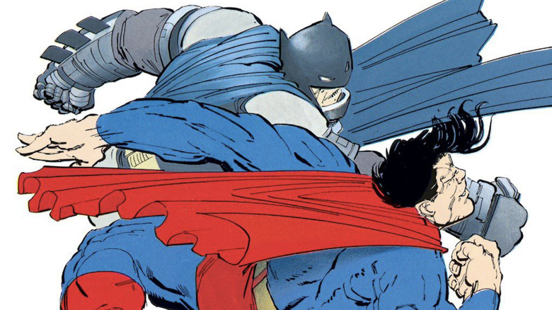 Batman punches Superman out in The Dark Knight Returns
