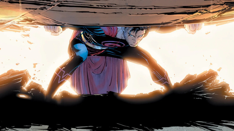 Superman: Year One cover by John Romita Jr. showing Superman holding up the Daily Planet