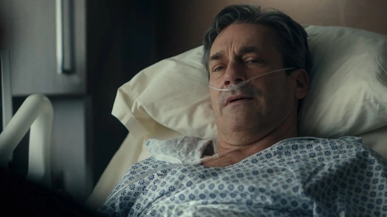 Monte Miller is lying in the hospital bed on Landman