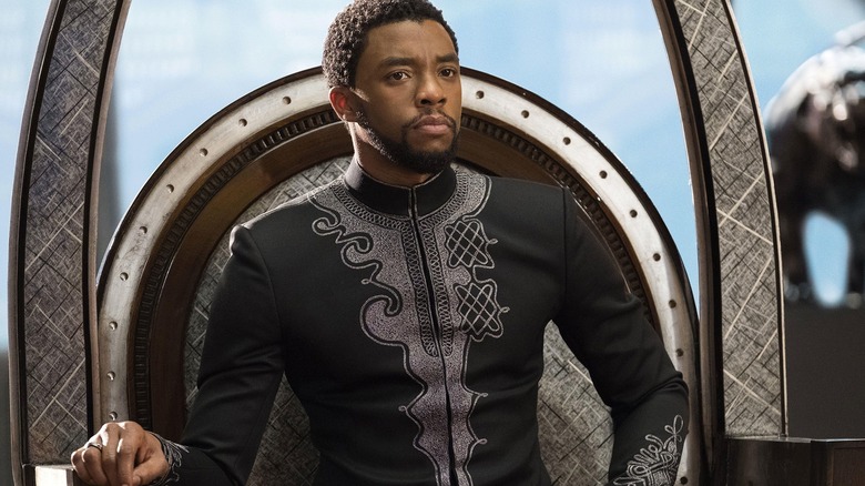 Chadwick Boseman as King T'Challa in Black Panther