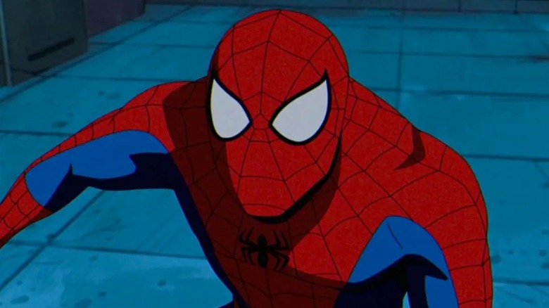 Close-up of Spider-Man in X-Men '97