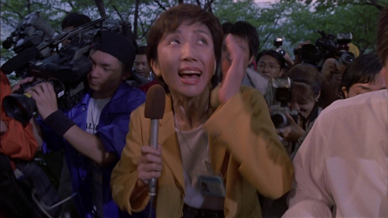 Battle Royale reporter shouting