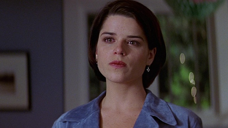 Sidney looking teary-eyed in Scream 2