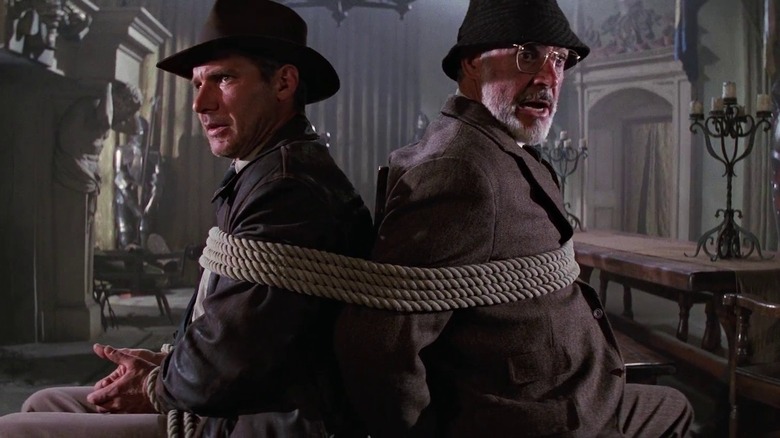 Harrison Ford and Sean Connery in Indiana Jones and the Last Crusade