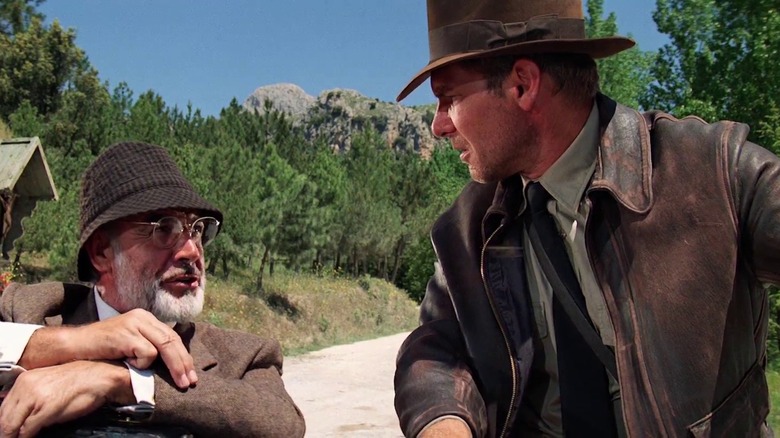 Harrison Ford and Sean Connery in Indiana Jones and The Last Crusade