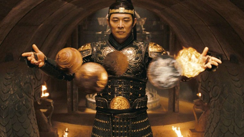 Qin Shi Huang performing a ritual in The Mummy: Tomb of the Dragon Emperor