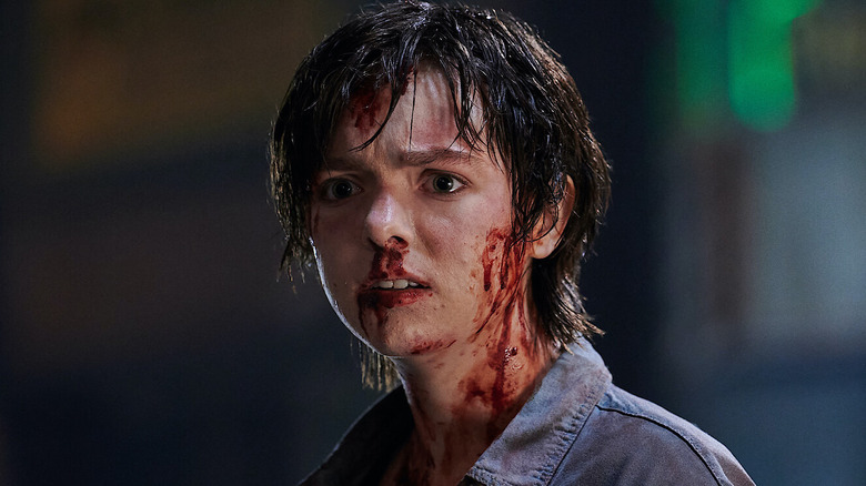 Lila as the final girl of Texas Chainsaw Massacre