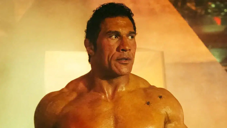 Mike Kerr entering the ring in The Smashing Machine